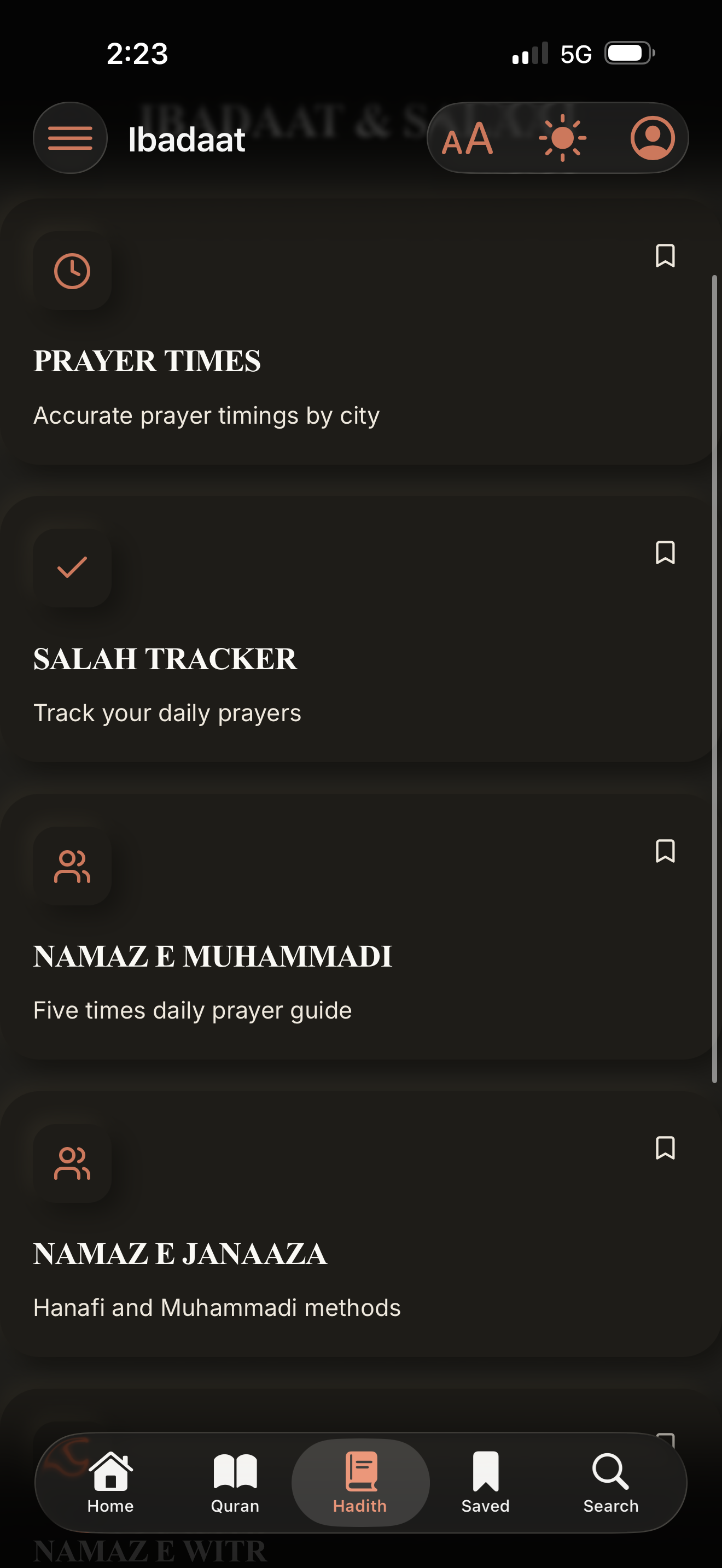 QASRA Dhikr Counter Screenshot