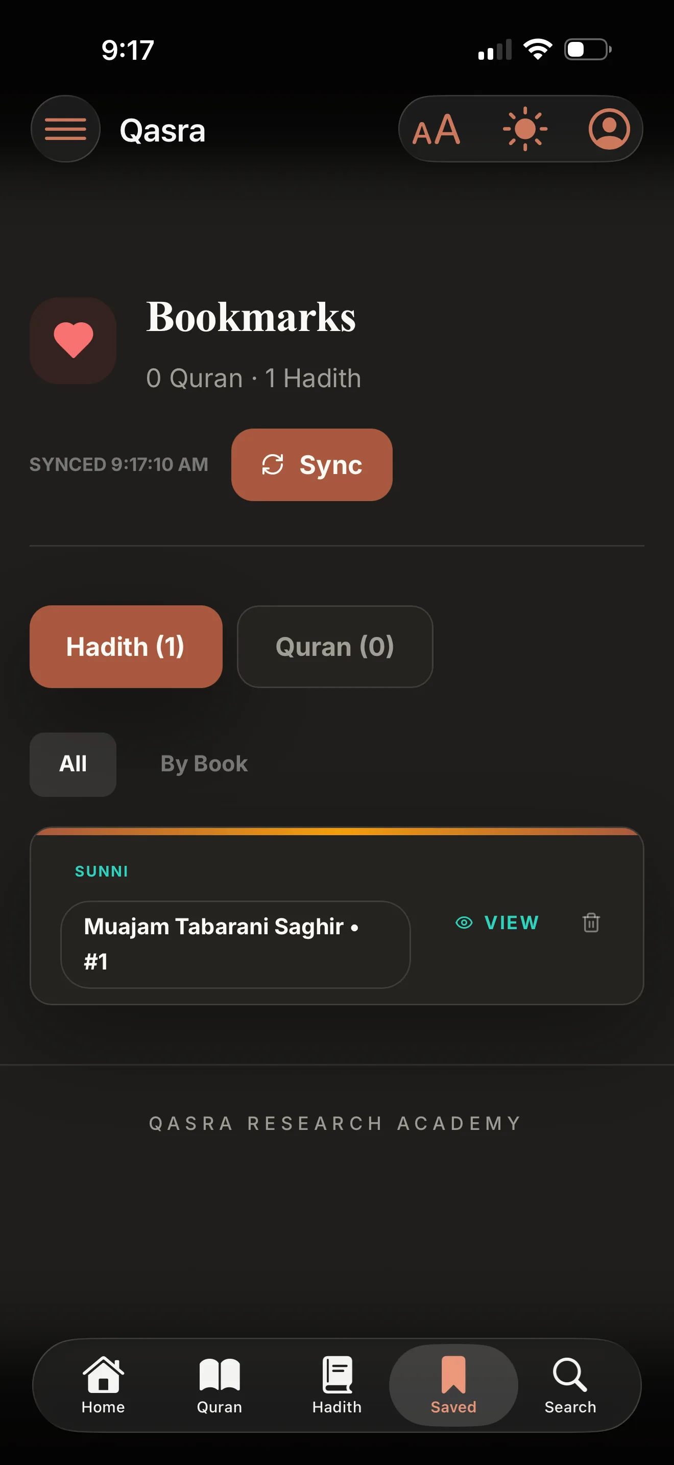 Bookmarks Saved
